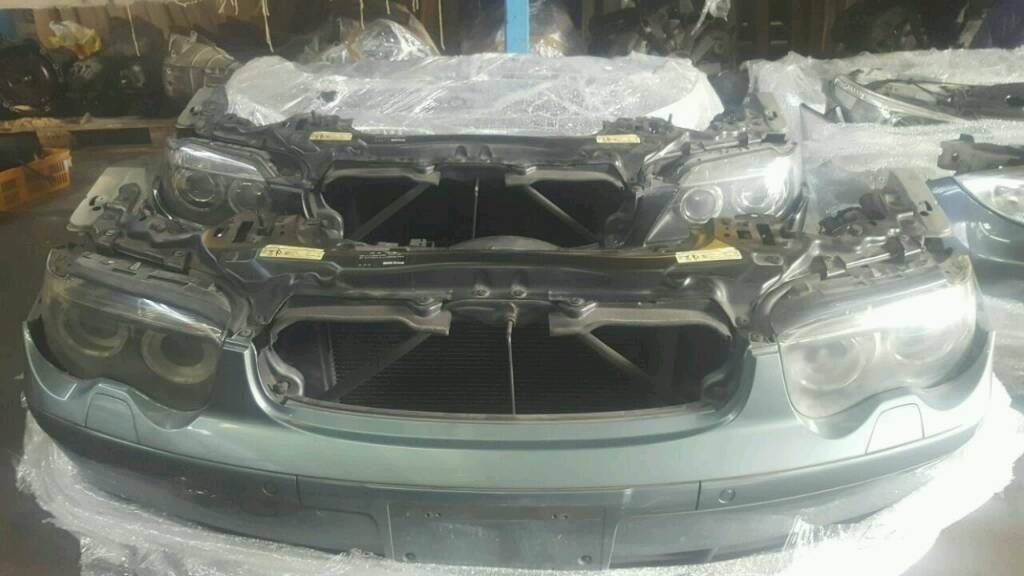 BMW E66Komplett vorne Scheinwerfer Stoßstange Schloßträger Kühler