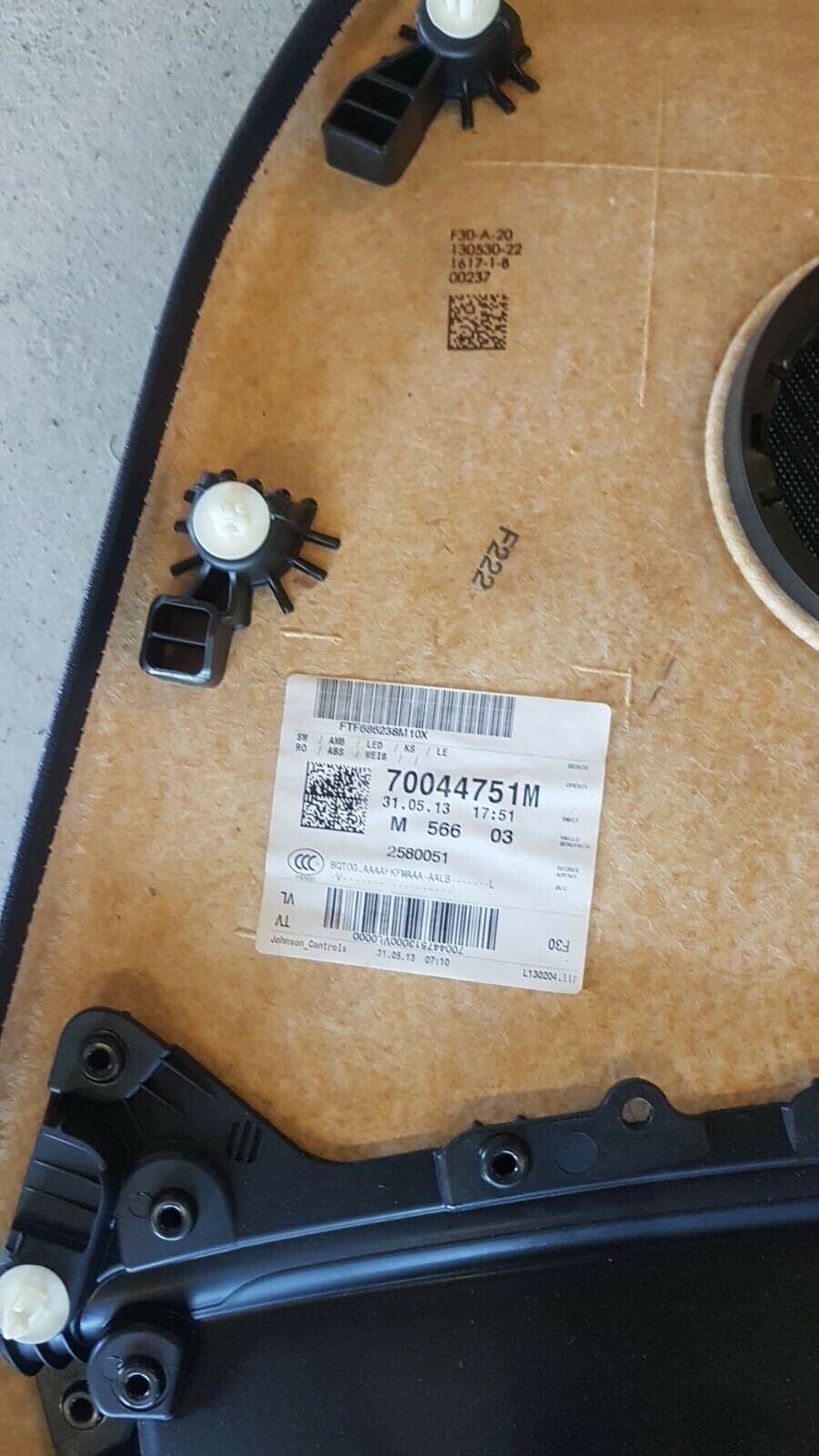 BMW 3er F30 F31 Türverkleidung hinten links