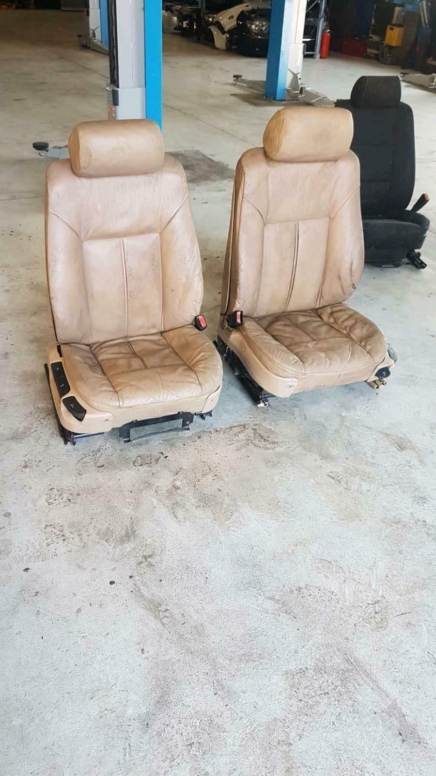 BMW Original E39 Manuell Brauen Leder Sitze Vorne Komplett,Gebrau