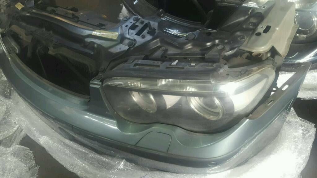 BMW E66Komplett vorne Scheinwerfer Stoßstange Schloßträger Kühler