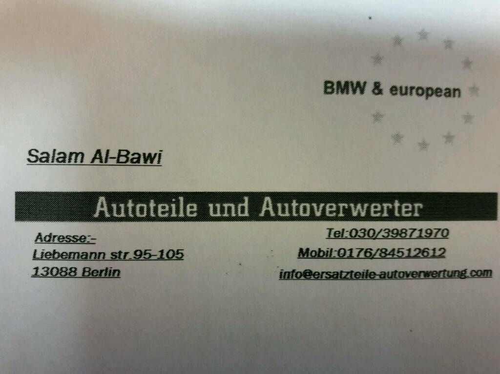 BMW E60 Türgriff Griffschale außen