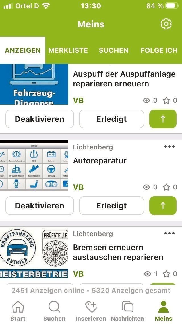 Autoinstandsetzung PKW Fahrzeug Reparatur