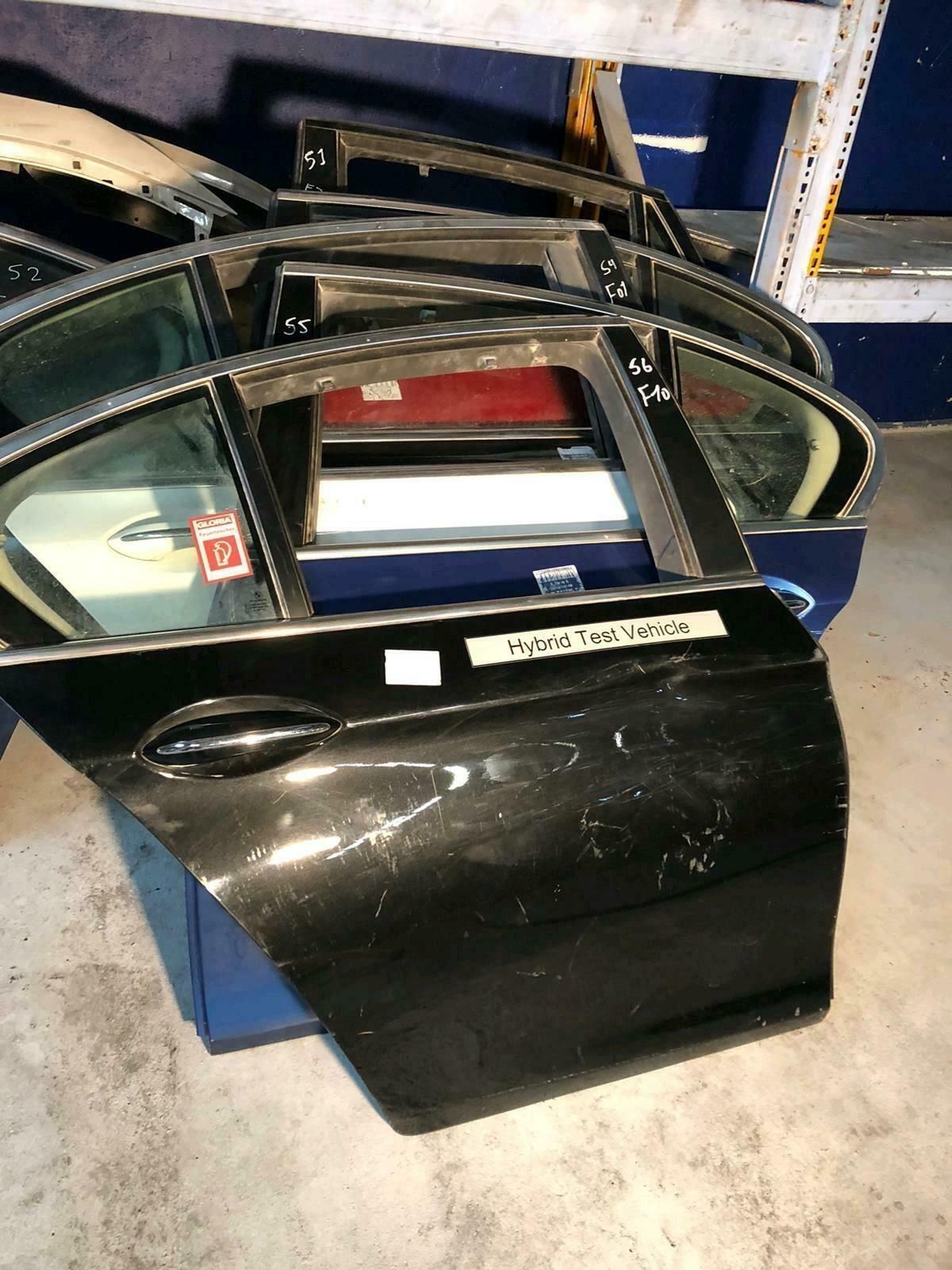 BMW original F10 door rear right in black,