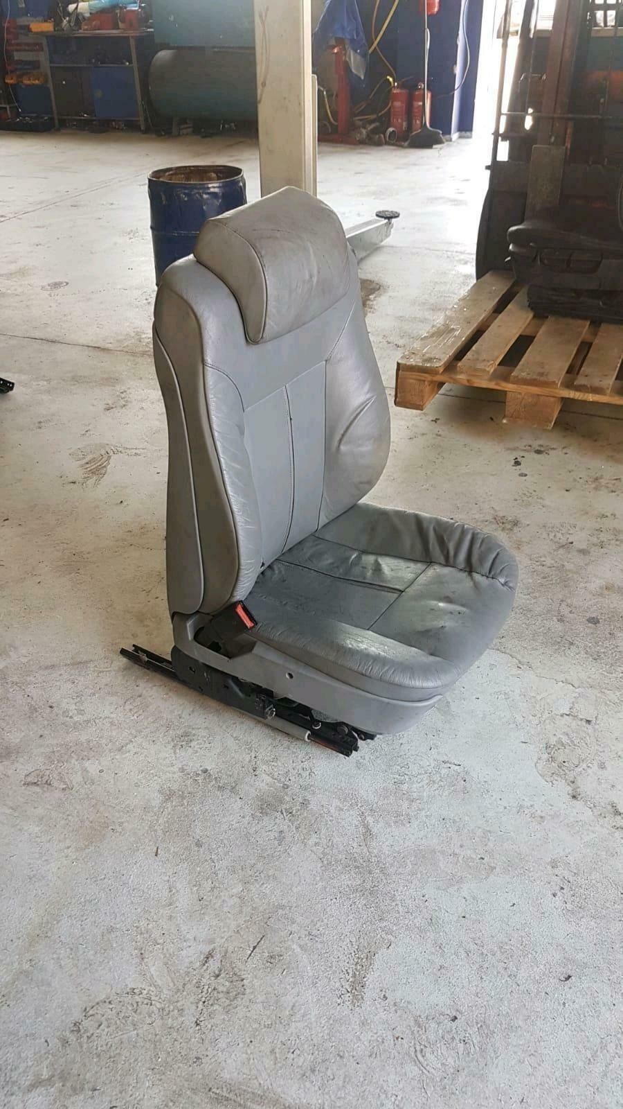 BMW Original E38 Driver's Side Electric Leather Seat Color Grey