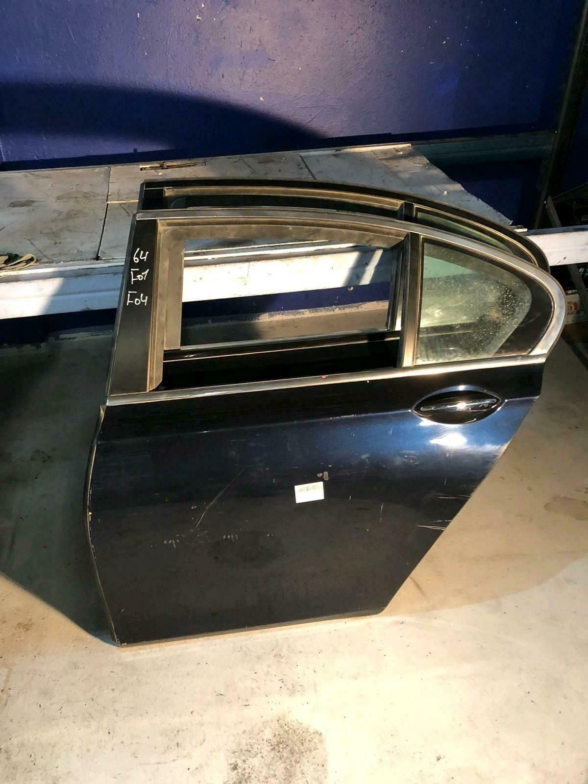 BMW original F01 F04 rear left door in blue