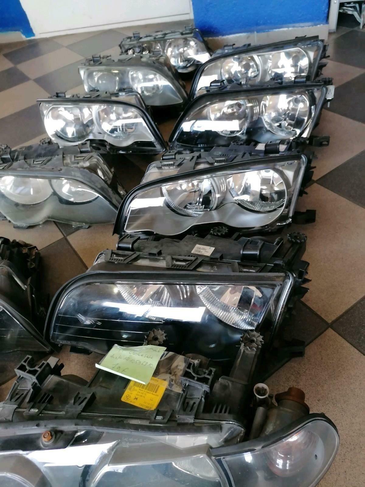 BMW original E46 headlights FL and VFL LCI halogen xenon