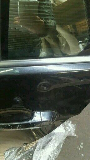 BMW original X3 E83 rear left door in black complete