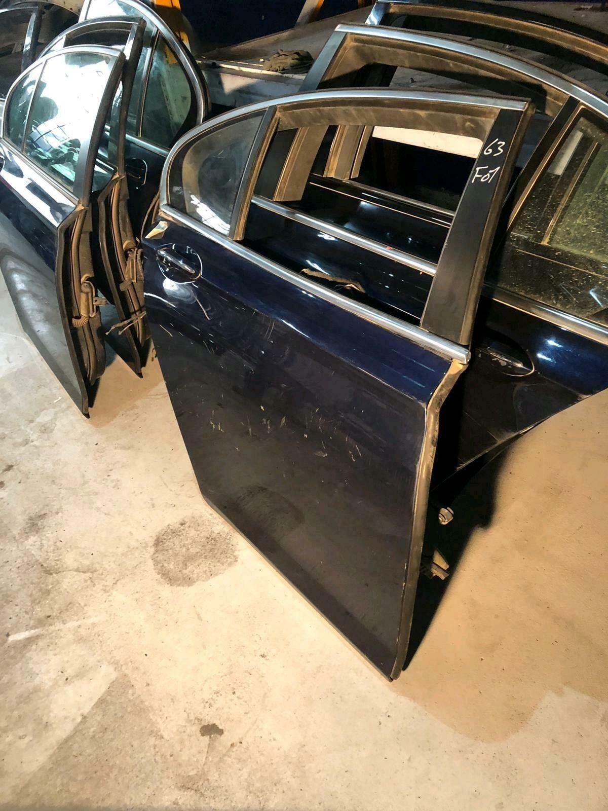 BMW original F01 rear right door in blue