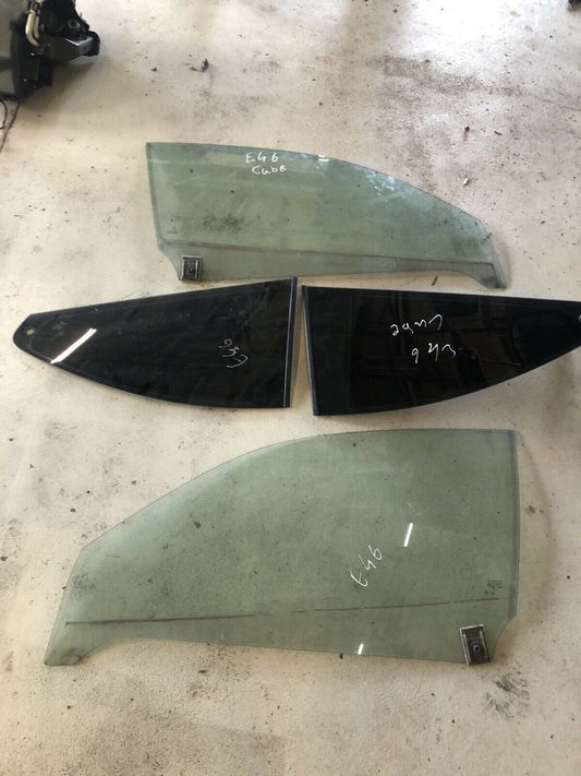 BMW E46 Coupe side windows front and rear piece price