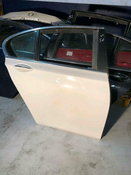 BMW original F01 door rear right top condition, color Apina white