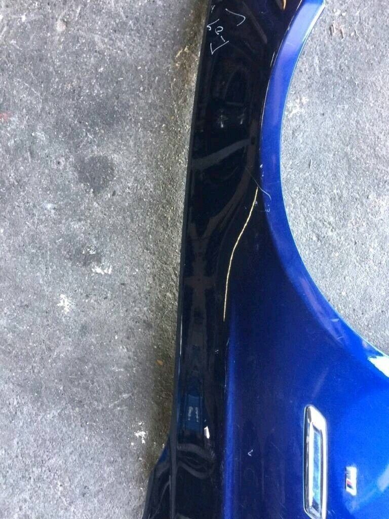 BMW original F10 front right fender in blue, top condition