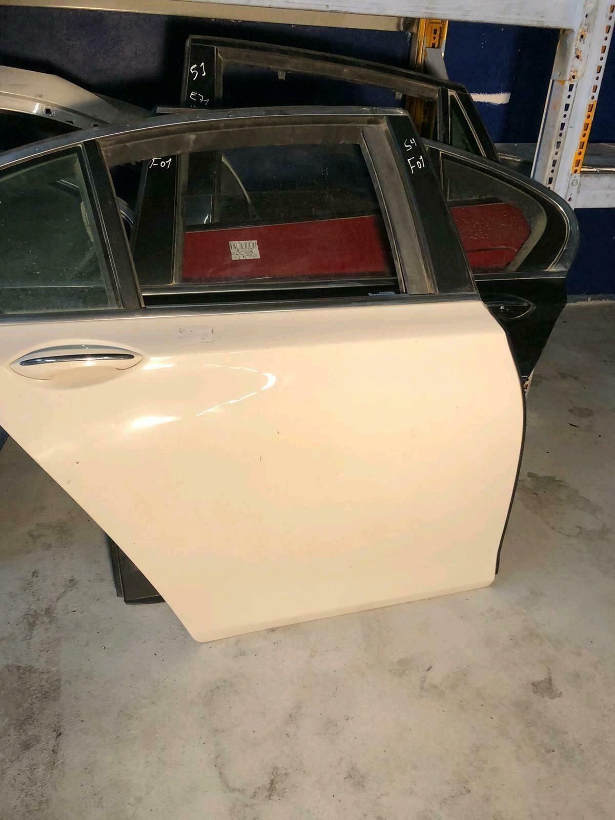 BMW original F01 door rear right top condition, color Apina white